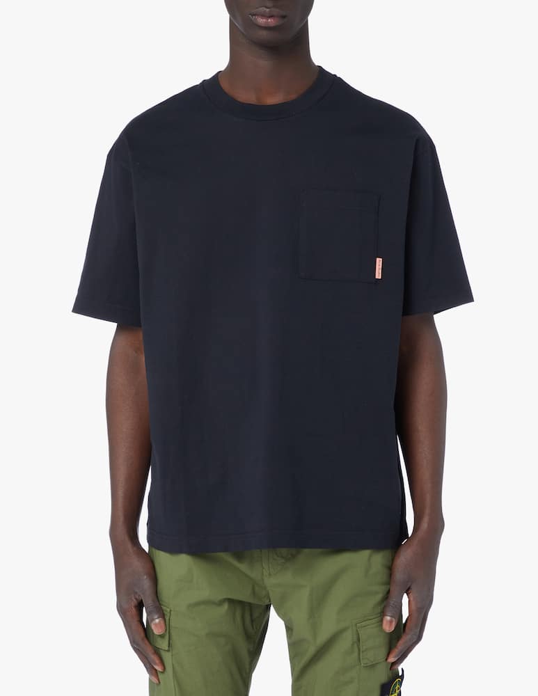 Acne Studios Maglietta con etichetta rosa e taschino - Nero - immagine 1 Acne Studios Maglietta con etichetta rosa e taschino - Nero - immagine 1