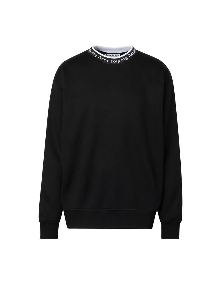 rinascente Acne Studios Logo crewneck sweayshirt - black