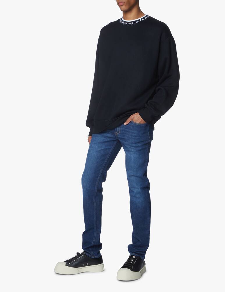 rinascente Acne Studios Logo crewneck sweayshirt - black