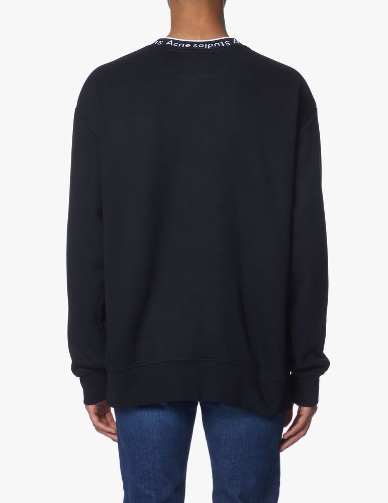 rinascente Acne Studios Logo crewneck sweayshirt - black