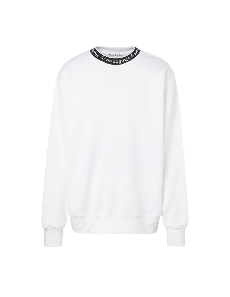 rinascente Acne Studios Logo crewneck sweayshirt - white