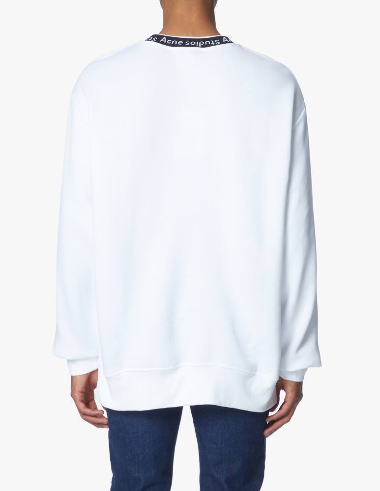 rinascente Acne Studios Logo crewneck sweayshirt - white