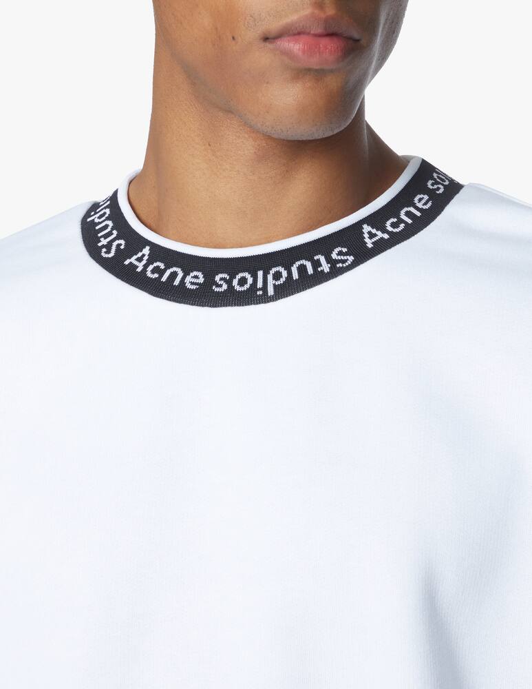 rinascente Acne Studios Logo crewneck sweayshirt - white