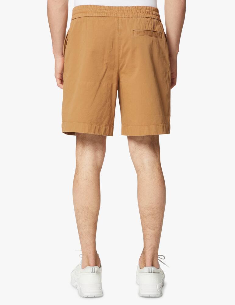 rinascente Acne Studios Cotton twill shorts camel brown