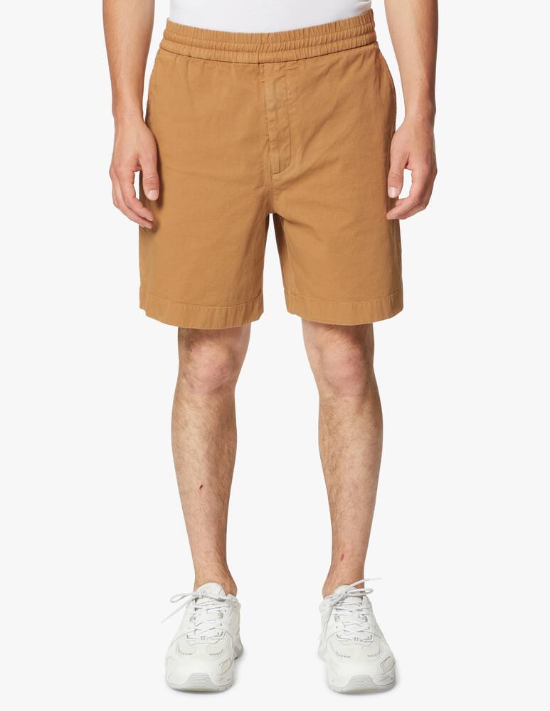 rinascente Acne Studios Cotton twill shorts camel brown