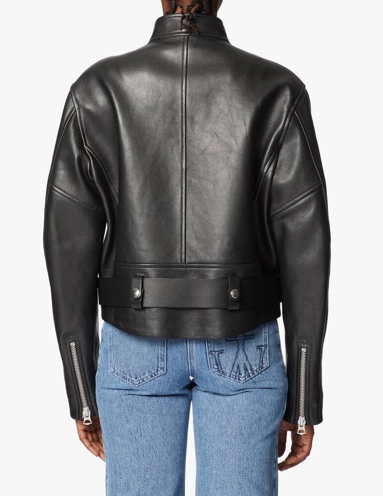 rinascente Acne Studios Cropped leather jacket
