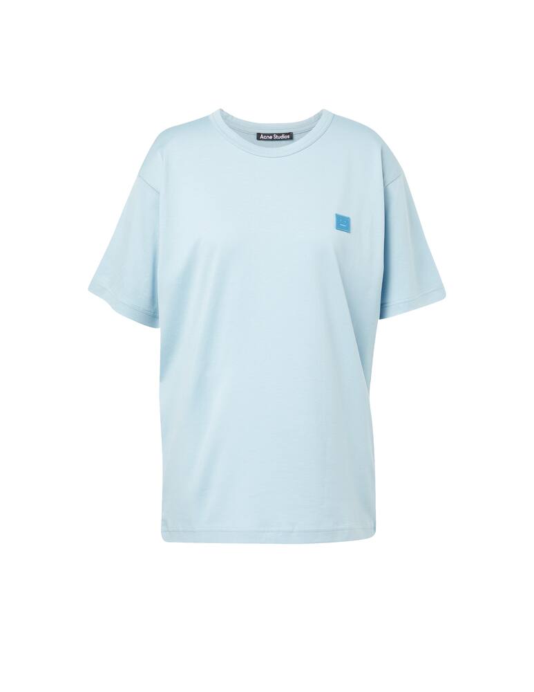 rinascente Acne Studios T-shirt girocollo in cotone - azzurro