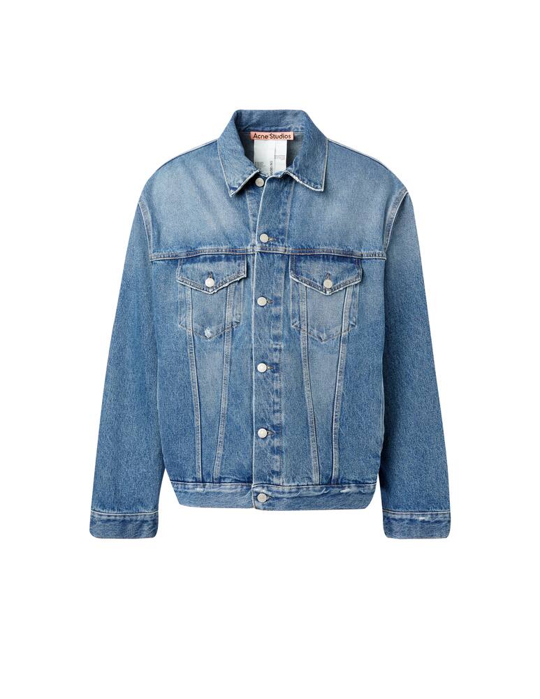 rinascente Acne Studios Giacca robin vintage in denim - blu