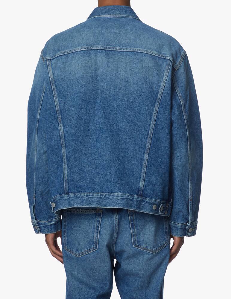 rinascente Acne Studios Giacca robin vintage in denim - blu