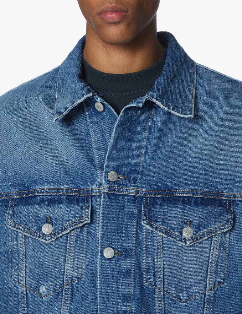 rinascente Acne Studios Giacca robin vintage in denim - blu