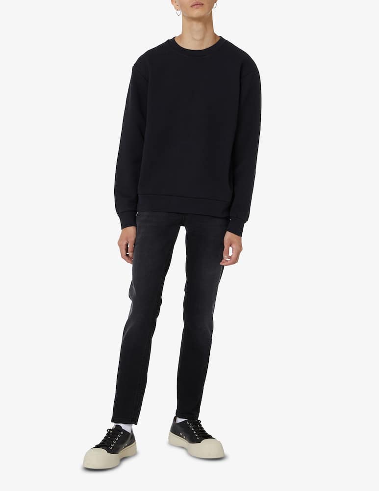 rinascente Acne Studios Pink label roundneck sweatshirt - Black