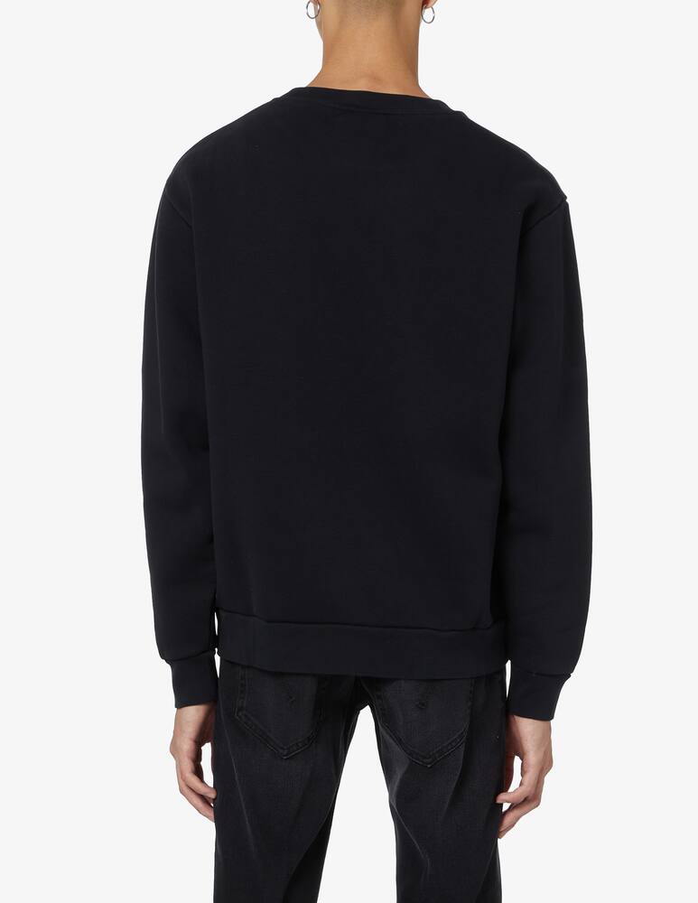 rinascente Acne Studios Pink label roundneck sweatshirt - Black