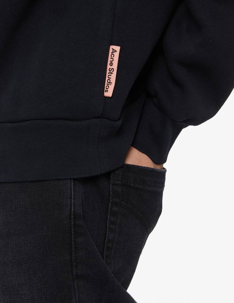 rinascente Acne Studios Pink label roundneck sweatshirt - Black