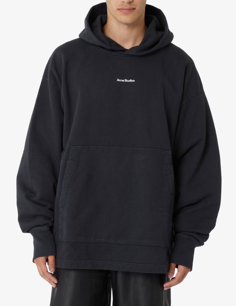 Acne Studios Felpa con cappuccio oversize con logo  - immagine 4