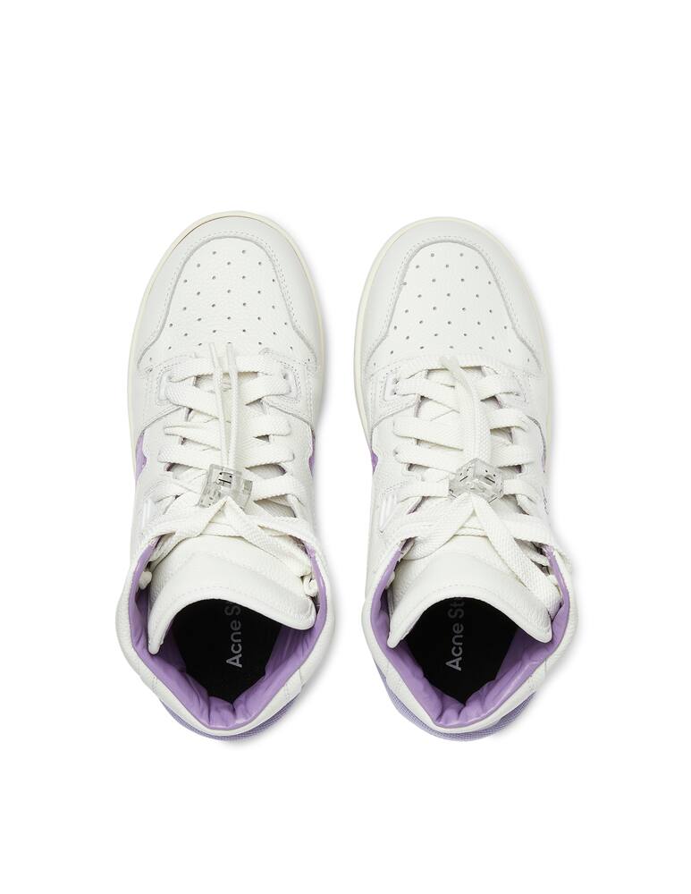 rinascente Acne Studios Sneakers alte imbottite Face - bianco