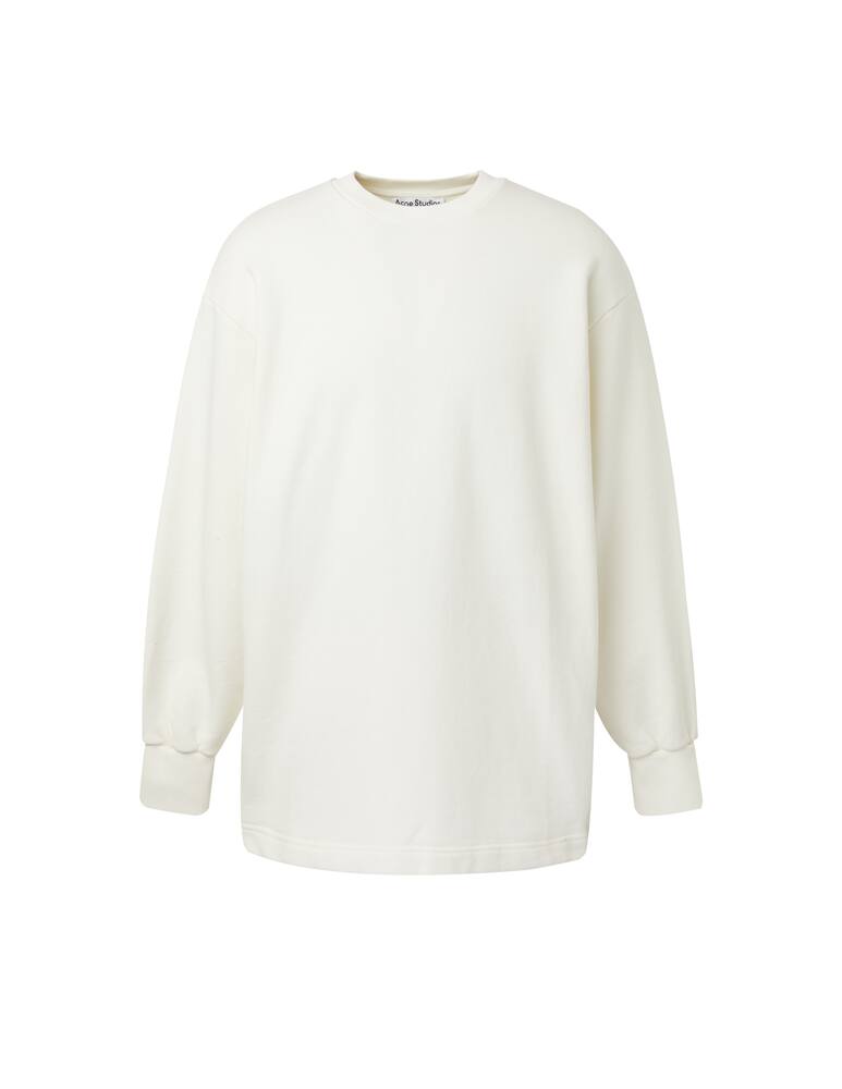 rinascente Acne Studios Felpa girocollo circus logo back - bianco