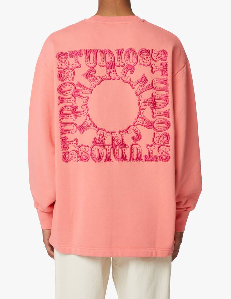 rinascente Acne Studios Circus logo back sweatshirt - pink