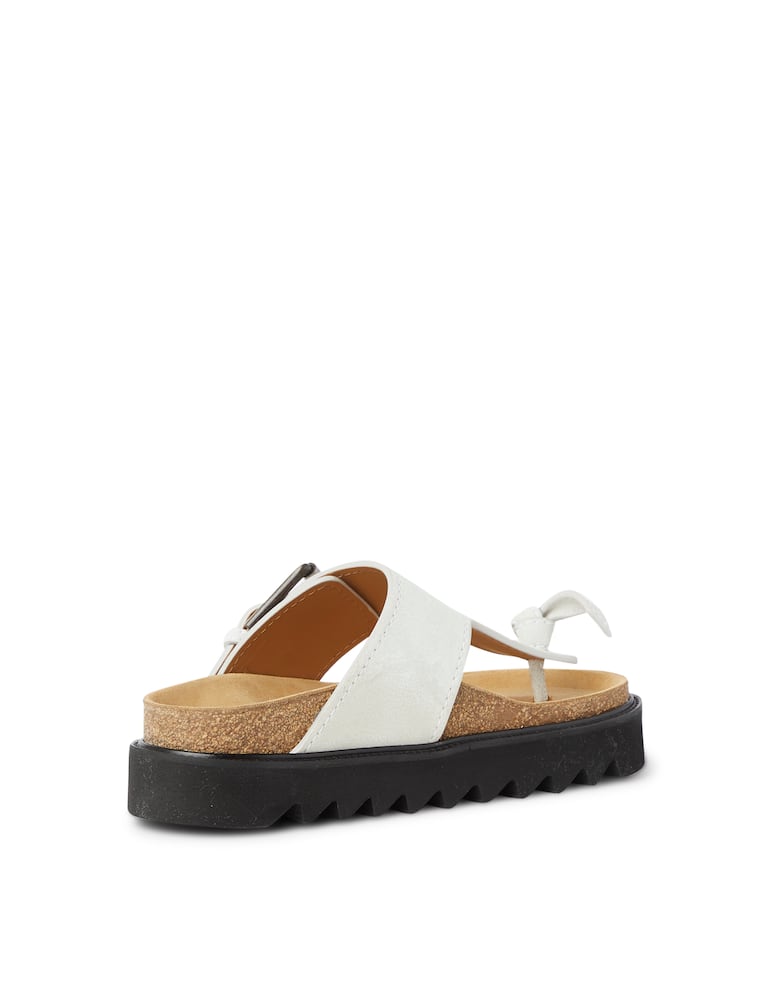 rinascente Acne Studios Fussbett leather flats - white