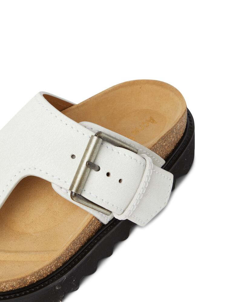 rinascente Acne Studios Fussbett leather flats - white