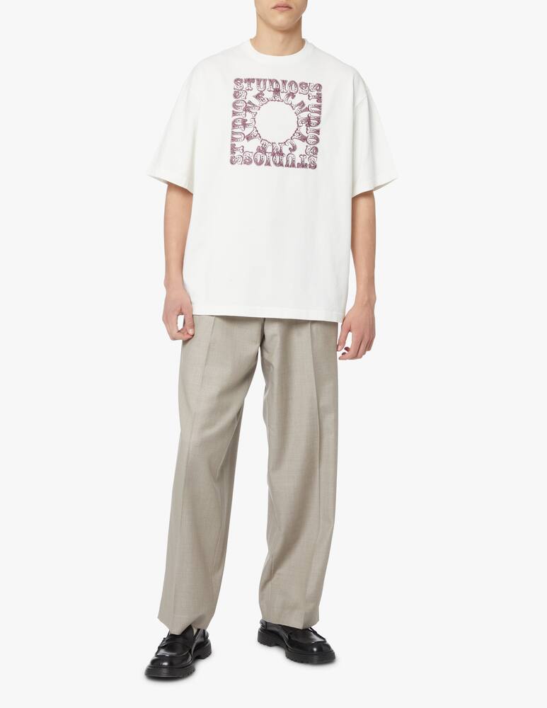 rinascente Acne Studios Maglietta girocollo circus logo - bianco