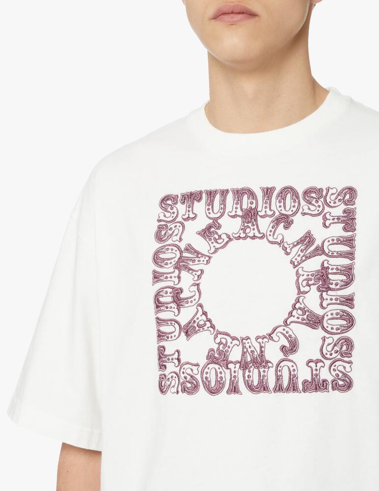 rinascente Acne Studios Maglietta girocollo circus logo - bianco