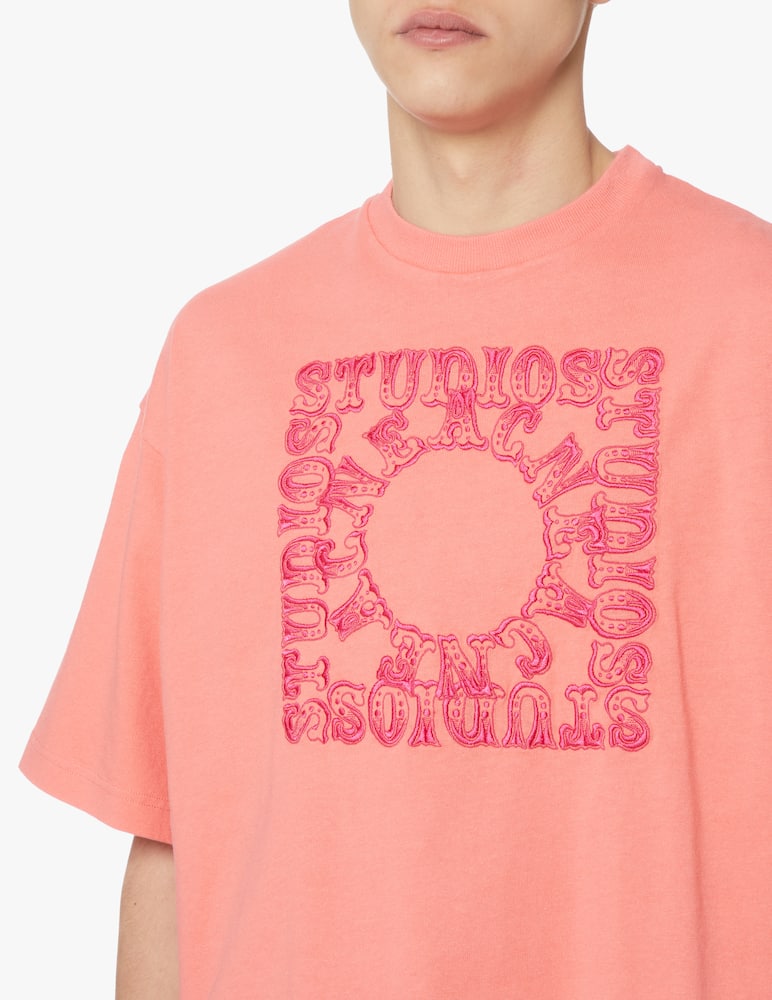 rinascente Acne Studios T-shirt circus logo - pink