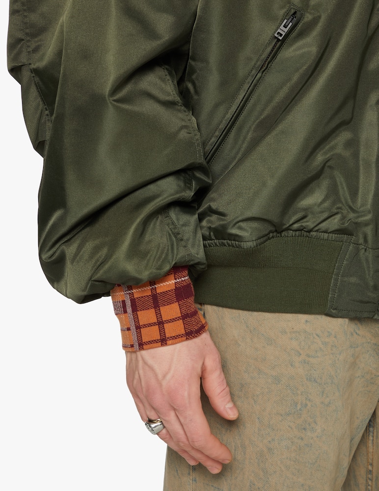 rinascente Acne Studios Bomber tie dye - green