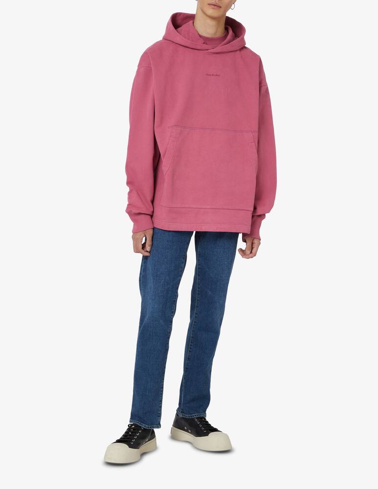 rinascente Acne Studios Felpa con cappuccio over con logo - Rosa