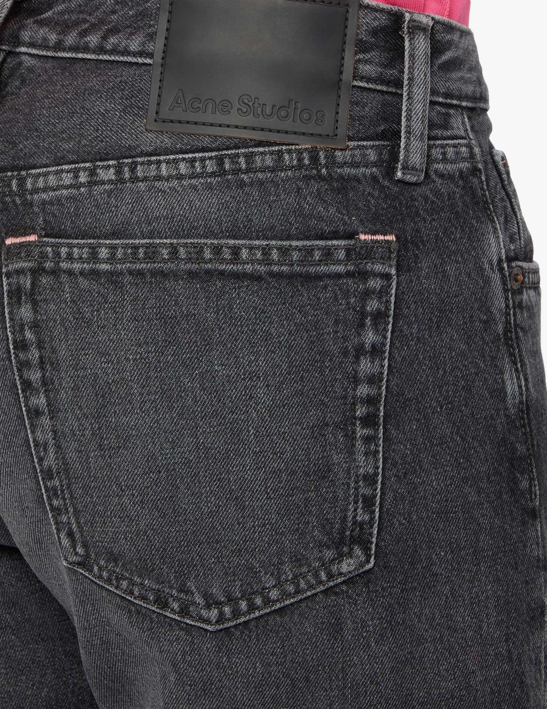 Shop Acne Studios 1996 ash black denim on Rinascente