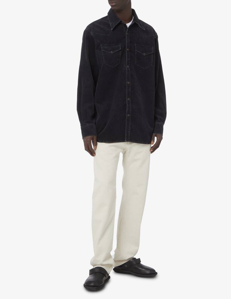 rinascente Acne Studios Black denim western overshirt - Black