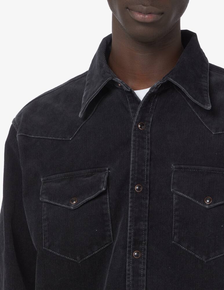rinascente Acne Studios Black denim western overshirt - Black