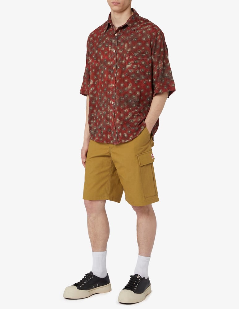 rinascente Acne Studios Burgundy lace shirt 