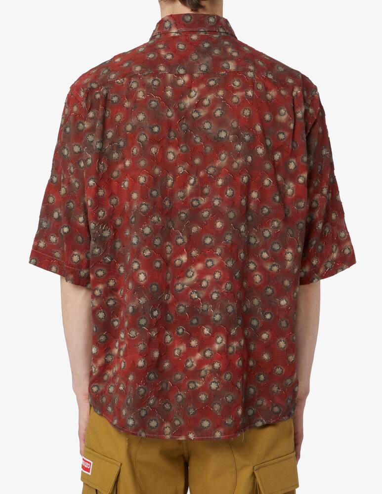 rinascente Acne Studios Burgundy lace shirt 