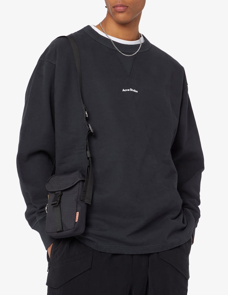 rinascente Acne Studios Nylon shoulder bag with logo 