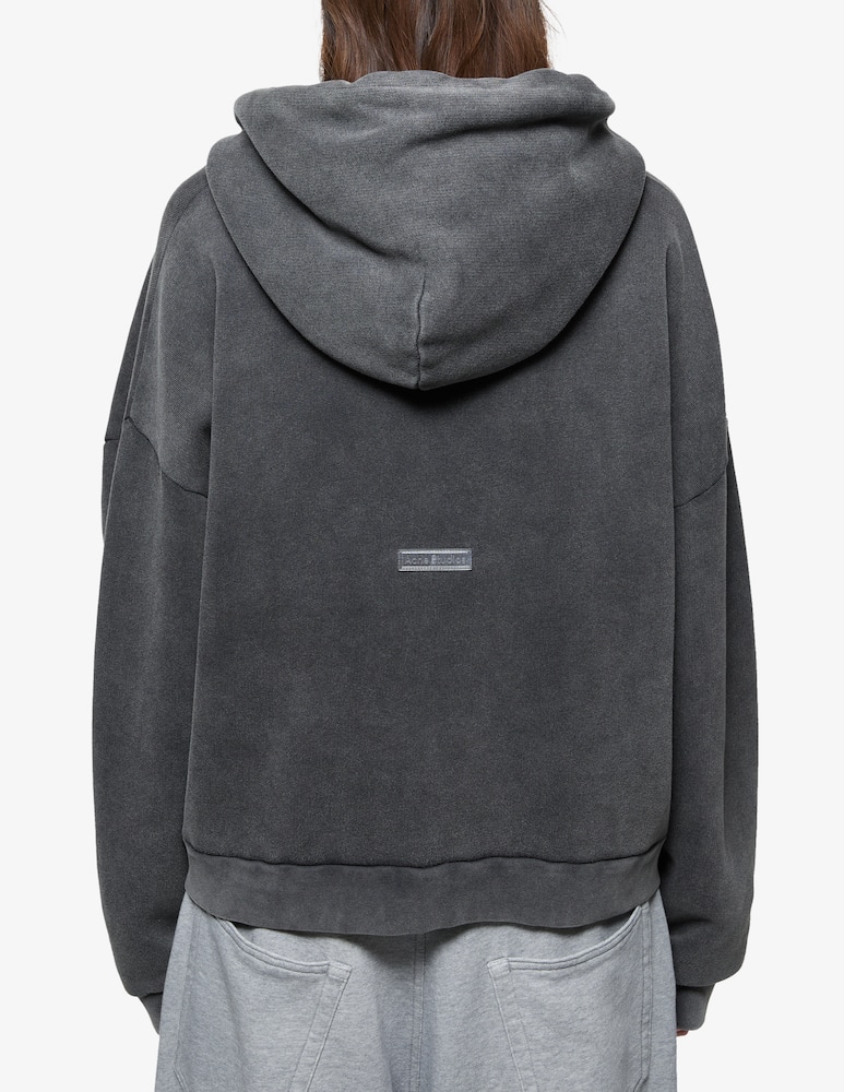 Acne Studios Felpa con cappuccioe boxy logo retro - immagine 2 Acne Studios Felpa con cappuccioe boxy logo retro - immagine 2