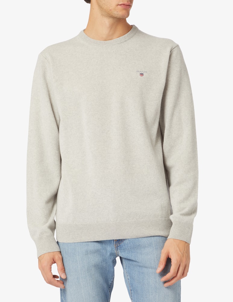 Gant Maglia girocollo in lana - Grigio - immagine 1 Gant Maglia girocollo in lana - Grigio - immagine 1