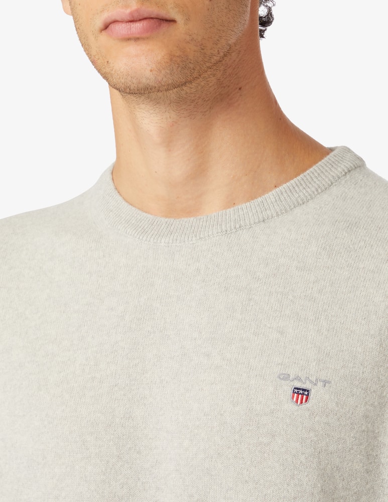 Gant Maglia girocollo in lana - Grigio - immagine 4 Gant Maglia girocollo in lana - Grigio - immagine 4