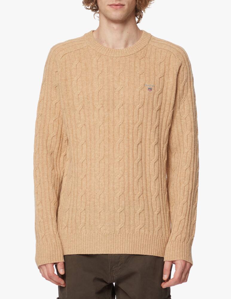 rinascente Gant Maglia girocollo in lana trama treccia