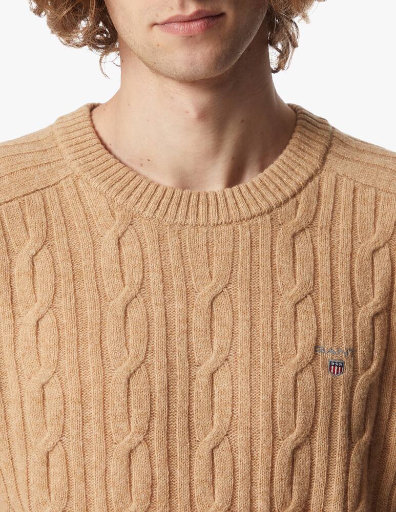 rinascente Gant Maglia girocollo in lana trama treccia