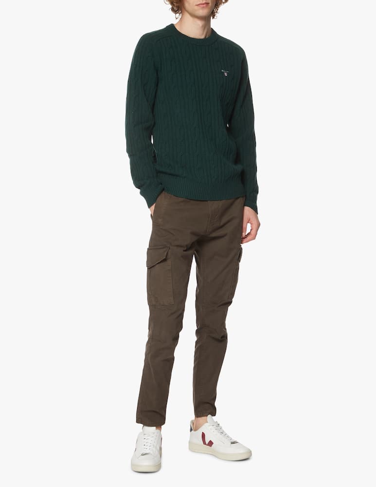 rinascente Gant Braided wool roundneck jumper
