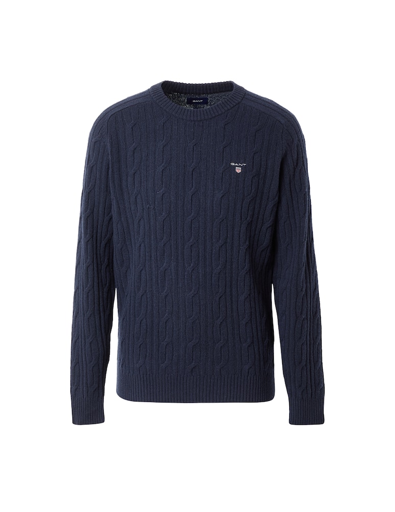 Gant Braided wool roundneck jumper - picture 1 Gant Braided wool roundneck jumper - picture 1