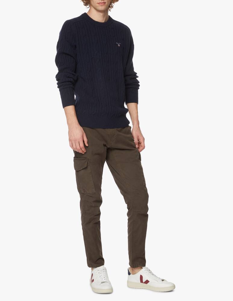 rinascente Gant Braided wool roundneck jumper