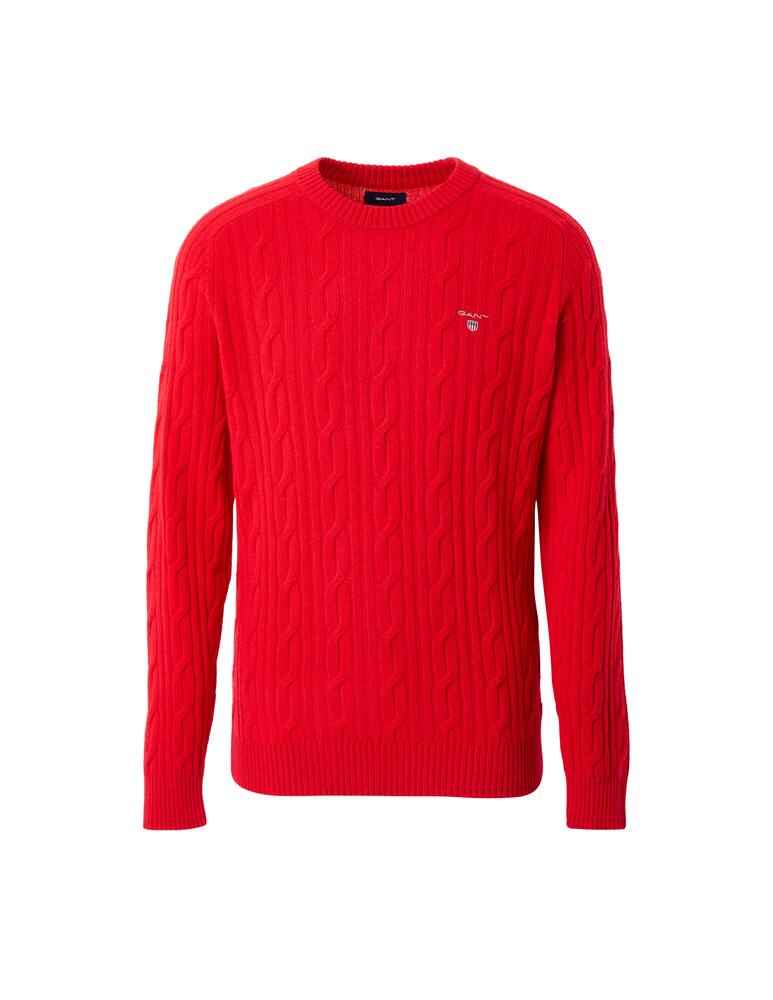 rinascente Gant Braided wool roundneck jumper
