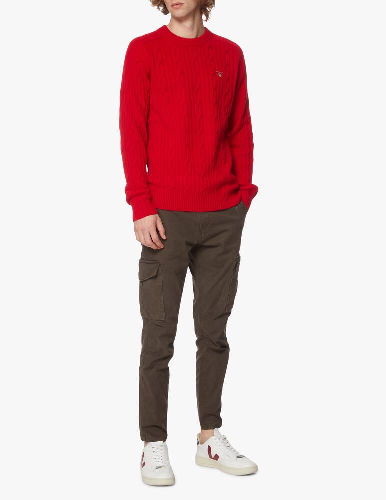 rinascente Gant Braided wool roundneck jumper