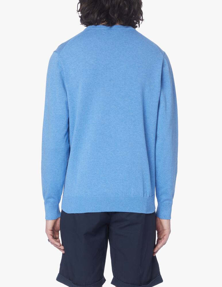 rinascente Gant Satinized cotton roundneck sweater - light blue