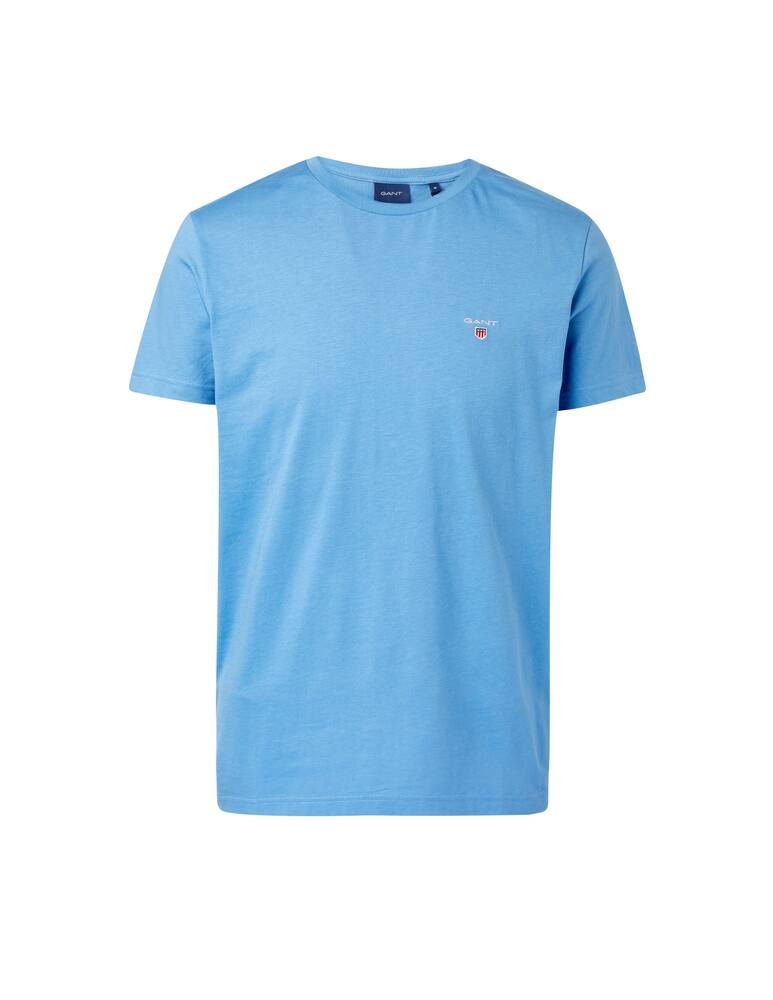 rinascente Gant Maglietta girocollo manica corta basic loghino - azzurro
