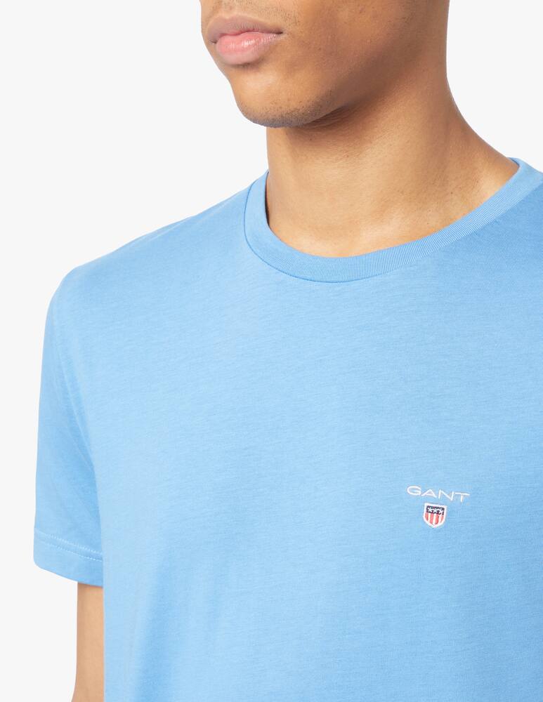 rinascente Gant Maglietta girocollo manica corta basic loghino - azzurro