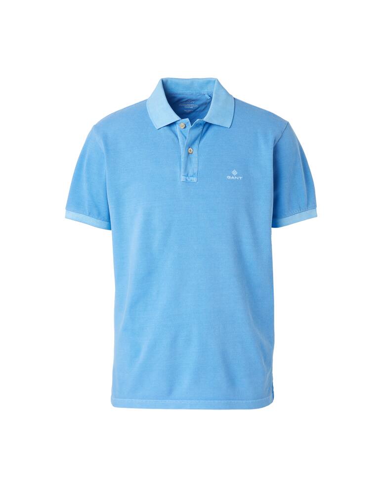 rinascente Gant Polo manica corta piquet lavata - azzurro