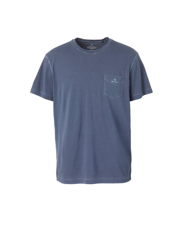 rinascente Gant Pocket washed roundneck t-shirt - blue