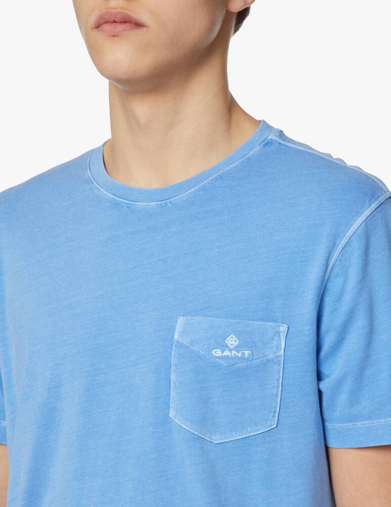 rinascente Gant Pocket washed roundneck t-shirt - light blue